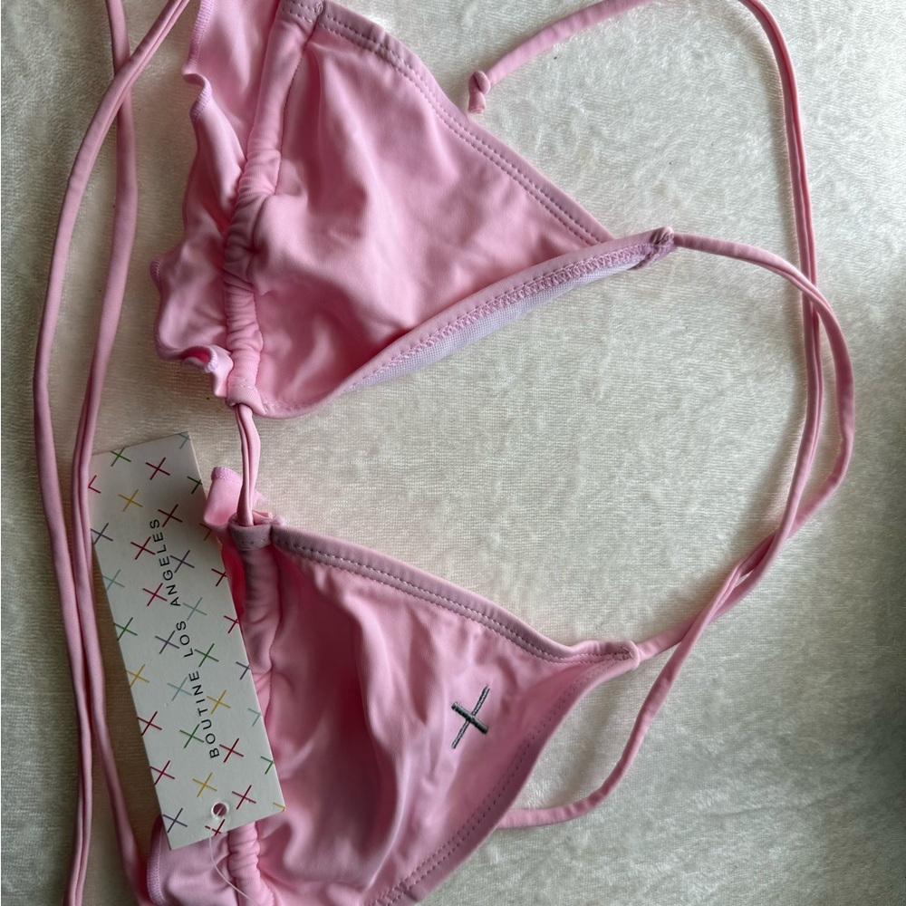 Pink Boutine Bikini Top